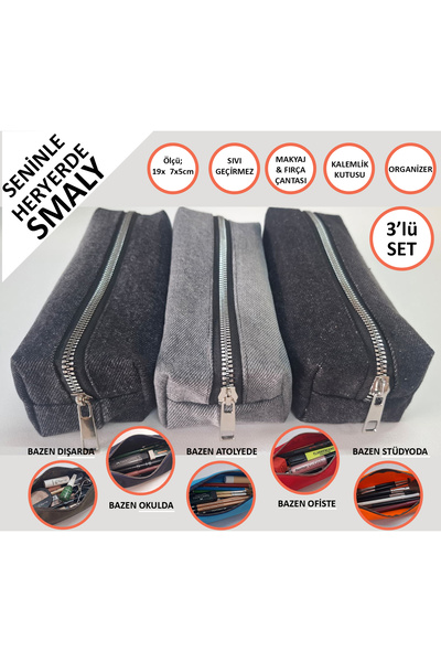 tuttobene Kalemlik 3lü SET/PAKET Organizer Makyaj çok amaçlı Pinterest Okula ...