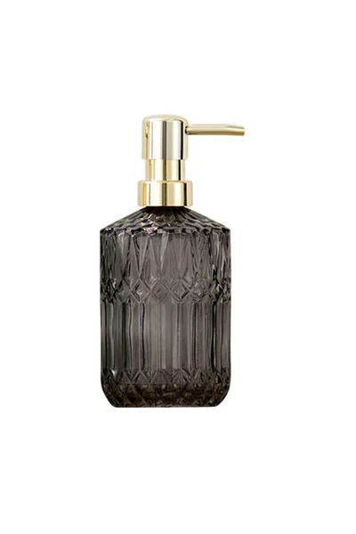Choice Gray 400ML High Quality Large Manual Soap Dispenser Clear Glass Hand S...