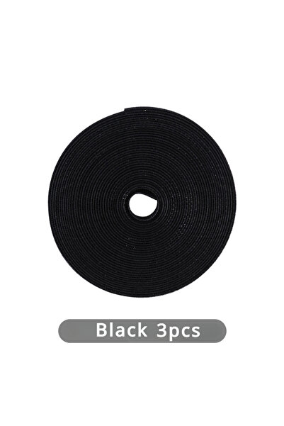 Choice 10X3000mm Black 3PC 1PC Data Cable Management Cable Tie Reusable Remov...
