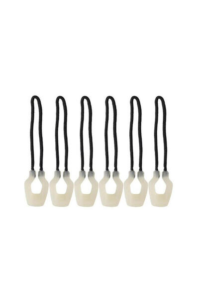 Choice5 White-6Pcs 6/12Pcs Luminous Zipper Pullers Convenient Zipper Extensio...