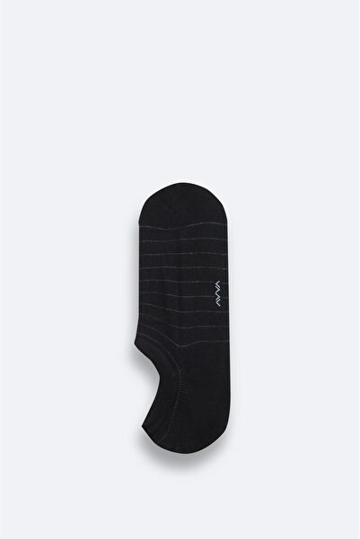 Avva Erkek Siyah Bambu Sneaker Çorap A51Y8502