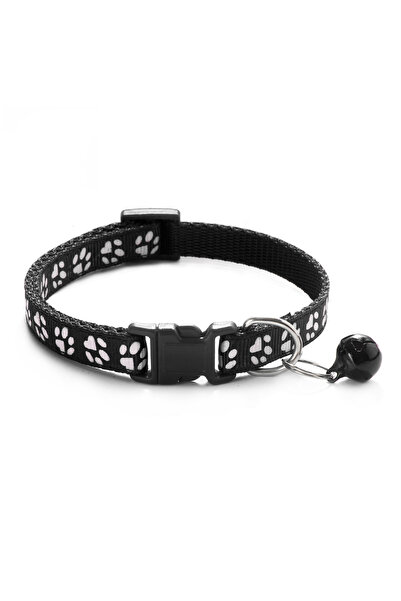 Choice 5 Pet Collar With Bell Cartoon Footprint Colorful Dog Puppy Cat Access...