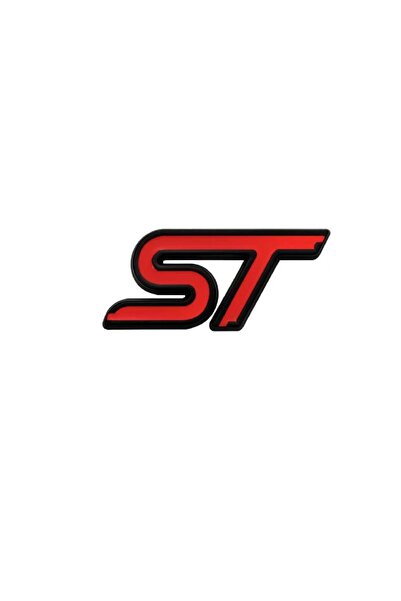 Choice7 Steering wheel ST Red Black 3D Metal RS Logo ST Badge Decal Car Steer...
