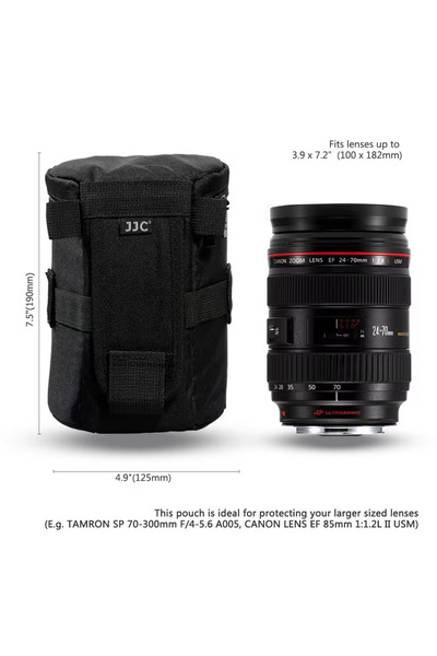 Choice حقيبة عدسات كاميرا XL JJC مقاومة للماء، حقيبة عدسات لكاميرات DSLR، حقي...