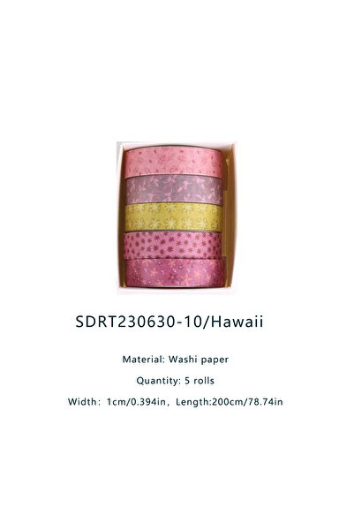 Choice3 SDRT230630-10 مجموعة من 5 لفات شريط واشي بتصميم الغابات، شريط لاصق مل...