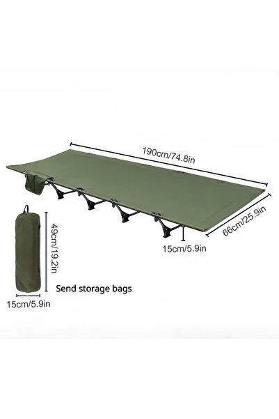Choice Green WESTTUNE Camping Cot Portable Folding Bed Outdoor Ultralight Com...