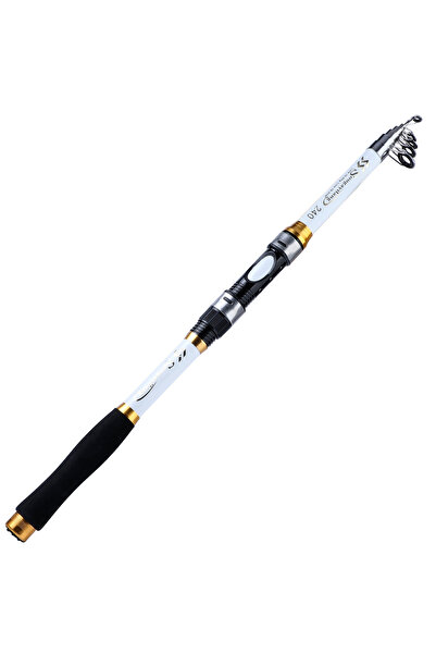Choice3 1.8 m WHITE Sougayilang 4 Colors Telescopic Fishing Rod 1.8m-3.3m Gla...