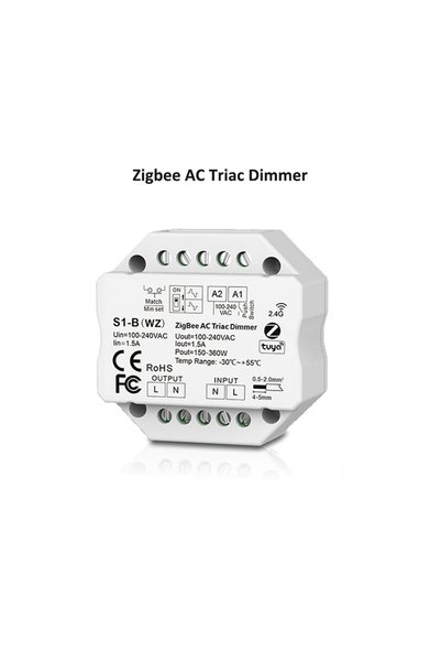 Choice S1-B(WZ) Tuya Zigbee RF AC Triac Dimmer LED Controller Push Switch Con...