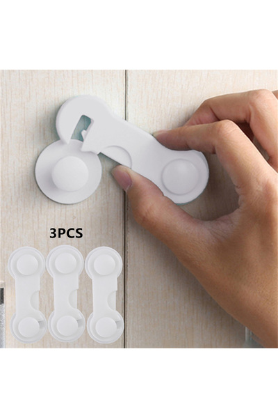 Choice white-3pcs Multi-Function Security Protection Locks Baby Safety Cabine...