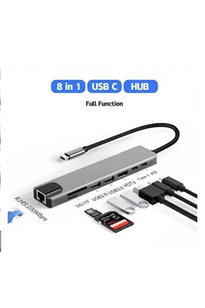 Choice 8 IN 1 with RJ45 Usb 8In1 7in2 7in1 3in1 11in 1 Type C To 4k HdTV Hub ...