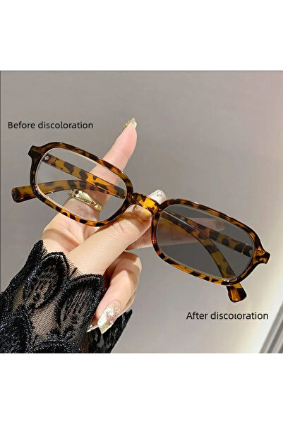 Choice34 -200 Demi Printed Myopia Glasses Photosensitive Color Change Hot Sty...