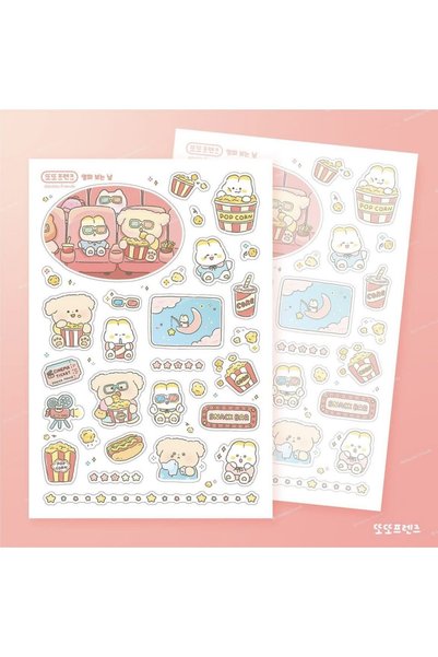 Choice7 02 Cute Cartoon Animal Bear Stickers Handbook Diary Planner Notebook ...