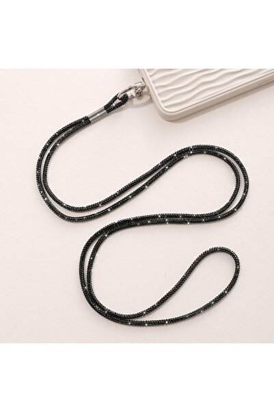 Choice black Luxury Rhinestone Mobile Phone Lanyard Diamond Mobile Phone Case...