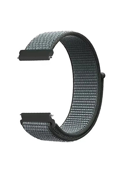 Choice32 20mm Universal Gray Nylon Loop Strap for Venu 3 Sq 2 Quick Adjustabl...