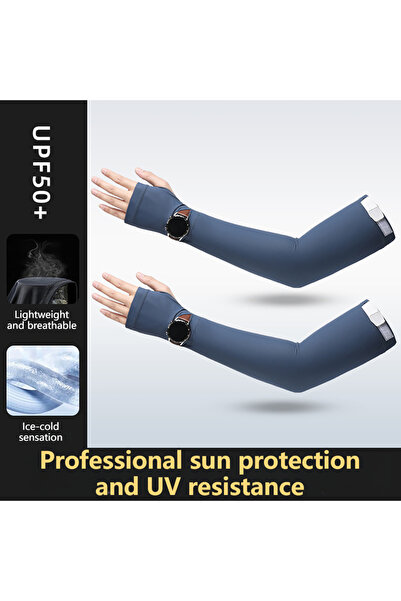 Choice1 Blue GOBYGO 1Pair UPF50 Cooling Arm Sleeves Outdoor Cycling Driving S...