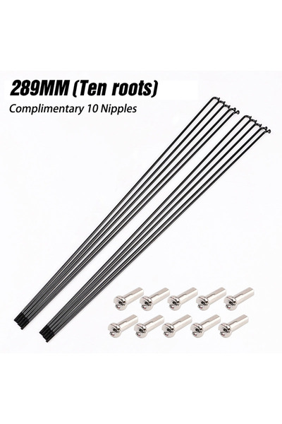 Choice 10pcs -289MM LEBYCLE Bicycle Spokes Wire Mountain Road Bike 304 Stainl...