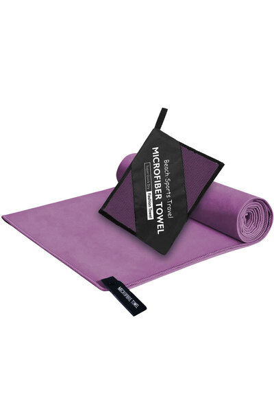 Choice55 80X180cm PURPLE 6 Sizes Premium High Quality Microfiber Towel Ultra ...