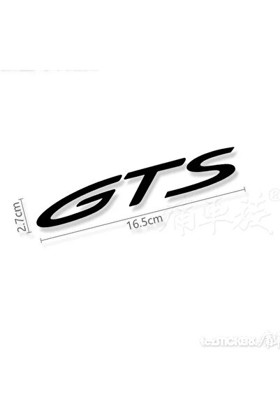 Choice1 4XL New Black GTS 2PCS New Car Styling GTS Body Emblem Badge Sticker ...