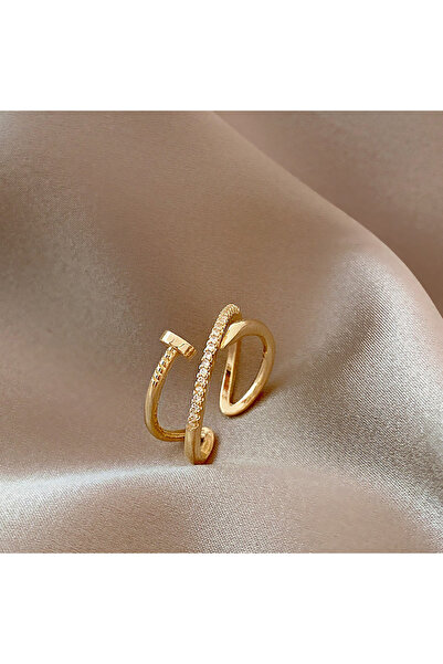 Choice resizable TR-05288-01 Classic Fashion Couple Ring, Copper Zirconia Wom...