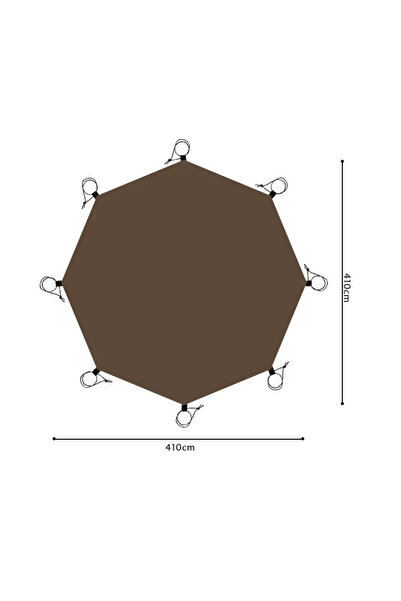 Choice octagonal 4.1x4.1m 4.1x4.1m Large Camping Mat Hexagon Octagon Waterpro...