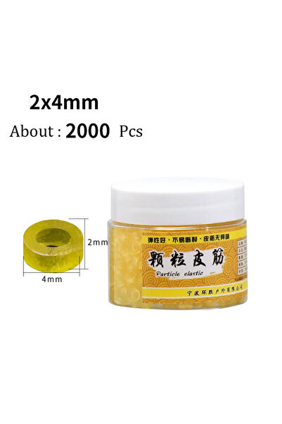 Choice 2mm Fishing Hand Tied Hanging Pellet Leather Band Bait Bands for Blood...