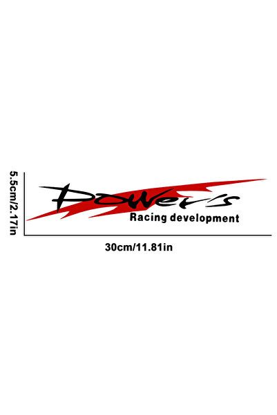 Choice black Racing Development Car Sticker Personality Trend Power's Racing ...
