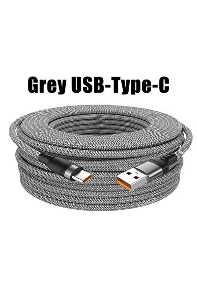 Choice 5m Grey USB Type-C Extended 3M 5M 8-Meter Android Micro USB Fast Charg...
