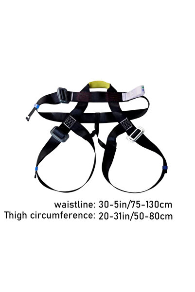 Choice Black Rock Climbing Harness Lightweight & Ventilated for Sport Climbin...