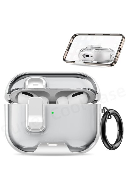 Choice for AirPods Pro 3 White for AirPods Pro 3 Case 2025 with Phone Stand&C...