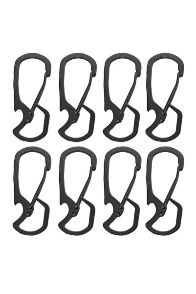 Choice3 Black 8pcs Multifunctional Stainless Steel Outdoor Hanging Buckle, St...