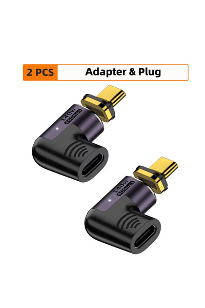 Choice3 Model CW 2Pc Adapter USB4.0 Thunderbolt3 Magnetic USB C To Type C Ada...