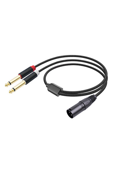 Choice1 VODOOL 3Meter 1/2/3M Dual 1/4 Inch To XLR Male Y Splitter Cable Male ...