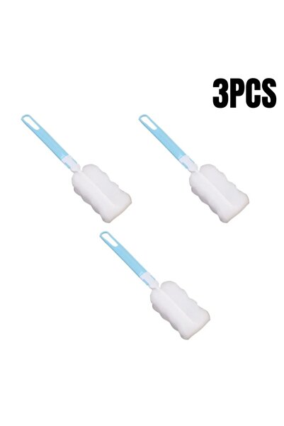 choice2 3PCS 1/5/10Pcs Soft Sponge Cup Brush Long Handle Sponge Bottle Brush ...