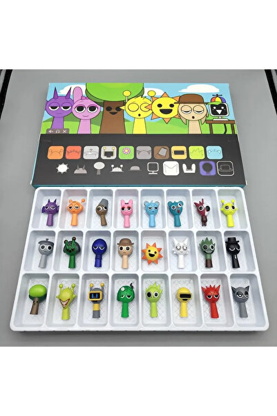 choice2 24PCS-1 hot 24pcs/48pcs Sprunki Figures Mode Toys Sprunki Incredi box...