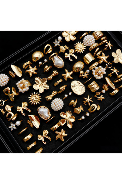 Choice3 resizable 48Pieces Gold Color 6/12/24/48/100Pieces Fashion Flower Sta...