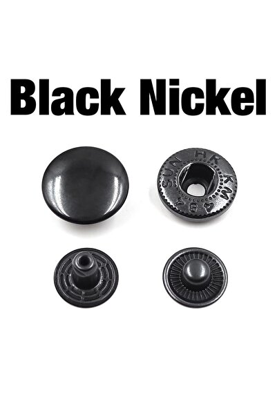 Choice4 15mm Black Nickel 50 Sets 655/633/831 Metal Snap Fasteners Snaps Butt...