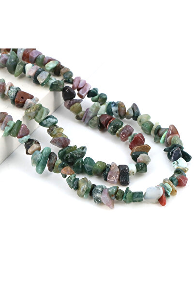 Choice88 32 inches (5-8mm) India Agate 3-5mm/5-8mm Natural Garnet Amethyst Aq...