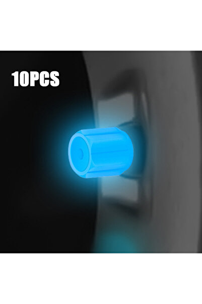 Choice5 blue 10pcs 10/50pcs Luminous Valve Cap Car Fluorescent Tire Valves Ca...