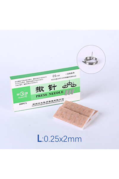Choice1 0.25x2mm 100Pcs/box Medical Ear Seed Acupuncture Pin Disposable Press...