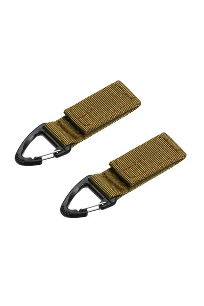 Choice khaki 2pcs 1/2/3Pcs Tactical Hanging Key Hook Clip Clamp Buckle Nylon ...