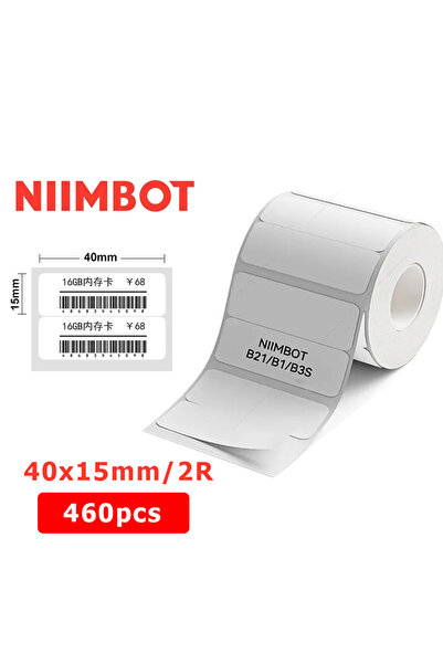 Choice18 ورق ملصقات حرارية Niimbot B21/B1/B31/B203/B3S مقاس 40×15-2R بطول 20-...