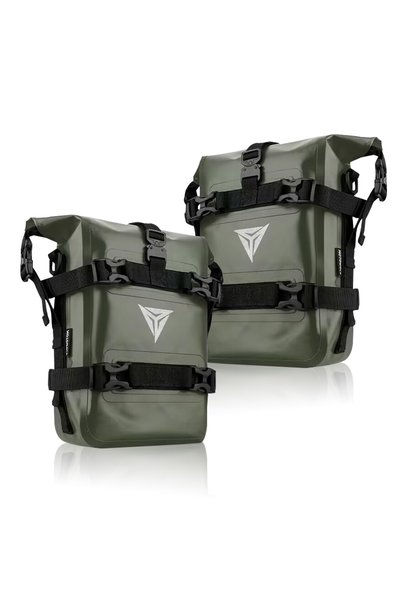 Choice5 2PCS Green 2PCS Motorcycle Bumpers Bag Waterproof 5L-8L Motorcycle Si...