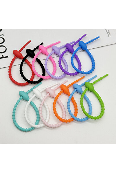 choice2 30pcs Random color 5/10/20/30PCS Cute Candy Color Silicone Reusable B...