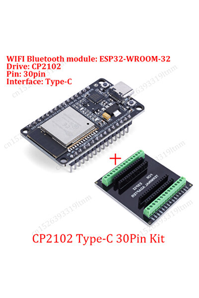 Choice6 CP2102 Type-C Kit ESP32 Development Board 30Pin Breakout Board WiFi+B...