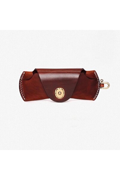 Choice Brown Fashion Leather Soft Sunglasses Case Portable Glasses Storage Ba...