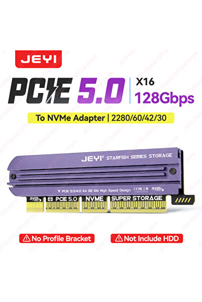 Choice4 JEYI PCIE x16 5.0 JEYI M.2 NVME to PCIe 5.0 4.0 Adapter With Aluminum...