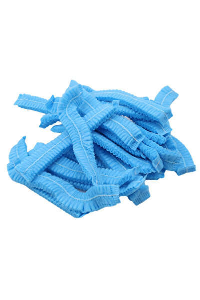 Choice4 Blue 100pcs/Pack Disposable Bathing Cap Hair Head Covers Net Bouffant...