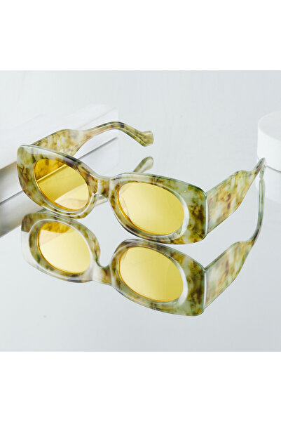 Choice1 Yellow 1Pc Women's Fashion Glasses New Style Unique Floral Design Ret...