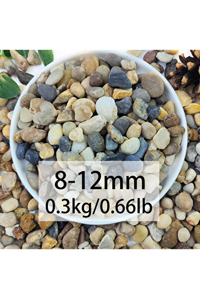 Choice11 8-12mm-0.3kg Natural River Rocks, 1/4" Aquarium Gravel Small Rocks f...