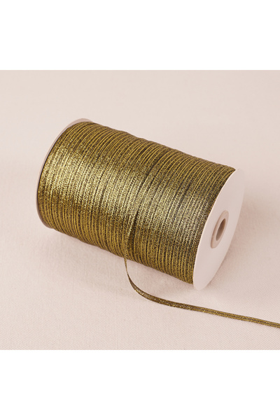 Choice 3mm Glitter black golden 10meters 3mm Gold Silver Glitter Silk Satin R...
